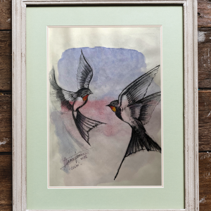 Boceto "Colibrís" ~ Acuarela (A5)