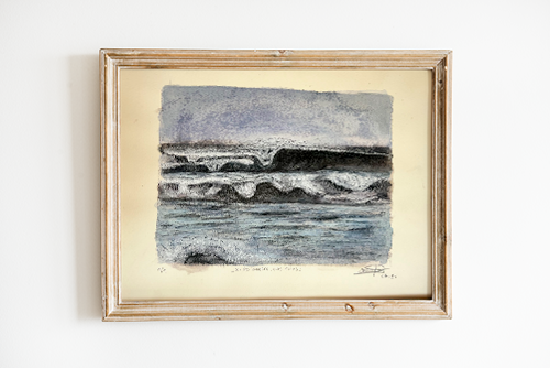"Sol de invierno- Olas frías" ~ Tec. Mixta (A4)